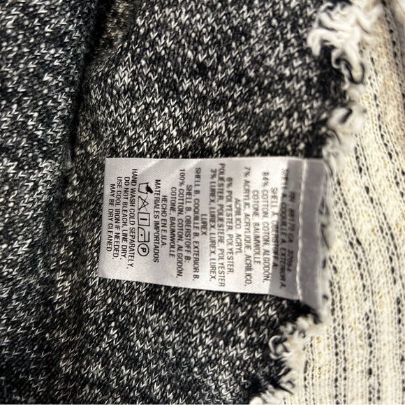 ANTHROPOLOGIE CARTONNIER Cream & Grey with Gold Details Button Cardigan/Blazer - Picture 12 of 12